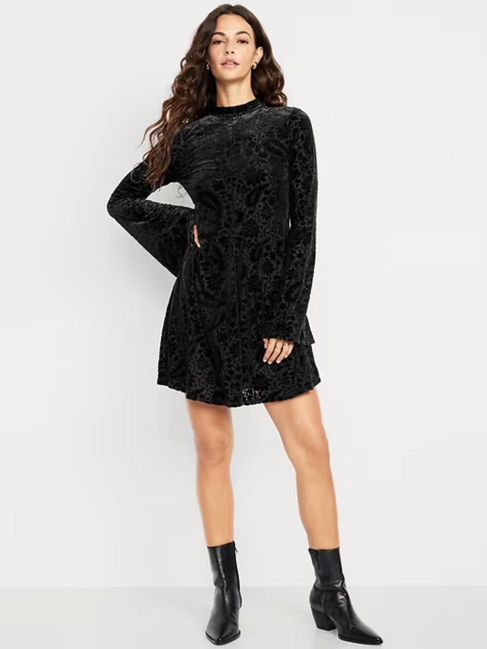 Old Navy velvet mini dress